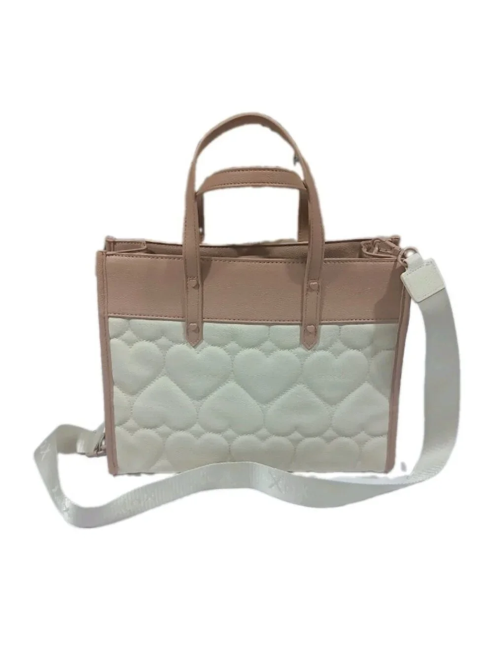 Betsey Johnson Rock With Me XO Becca Quilted Heart Purse Shoulder Bag